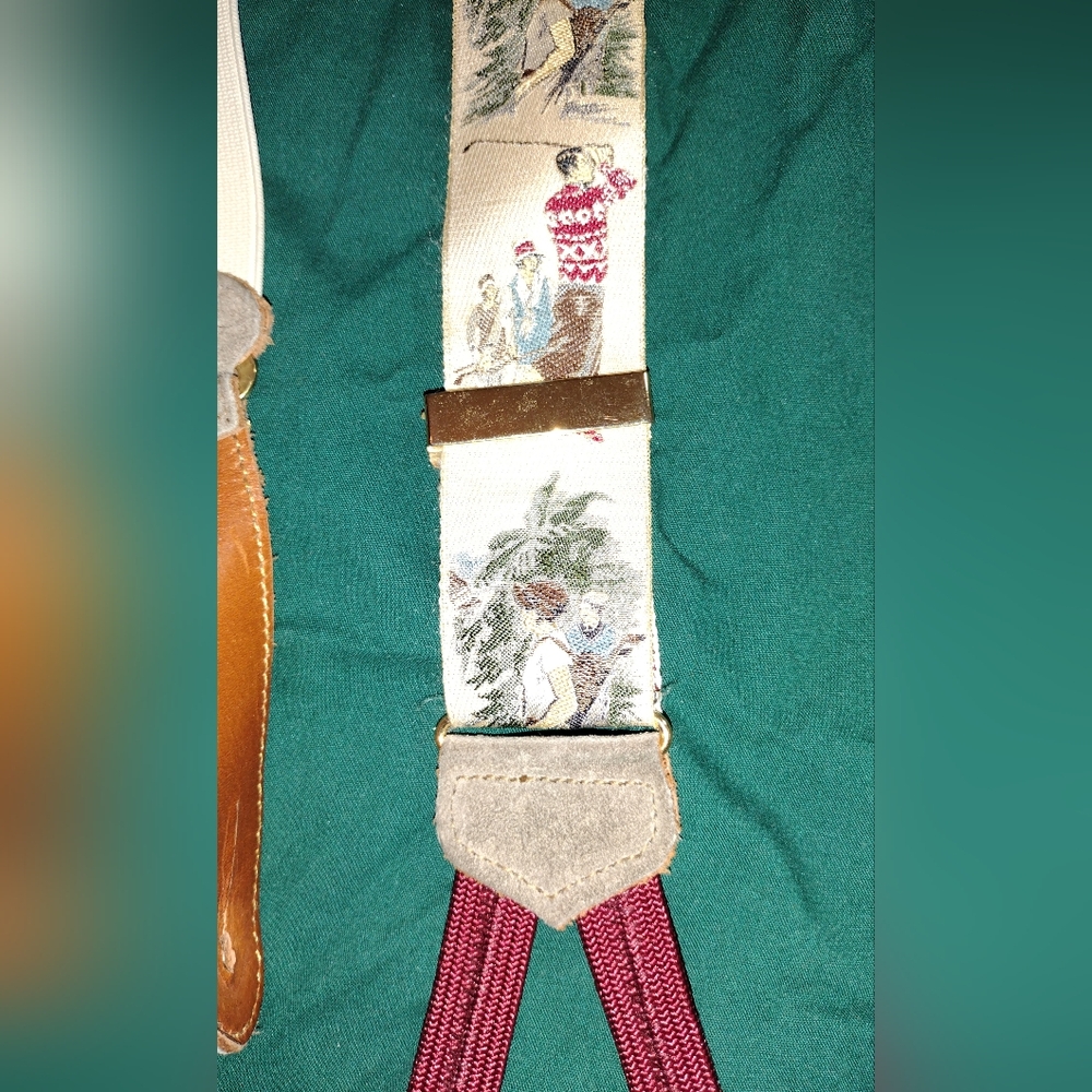 Trafalgar Cream and Multicolor Suspenders - Picture 6 of 9